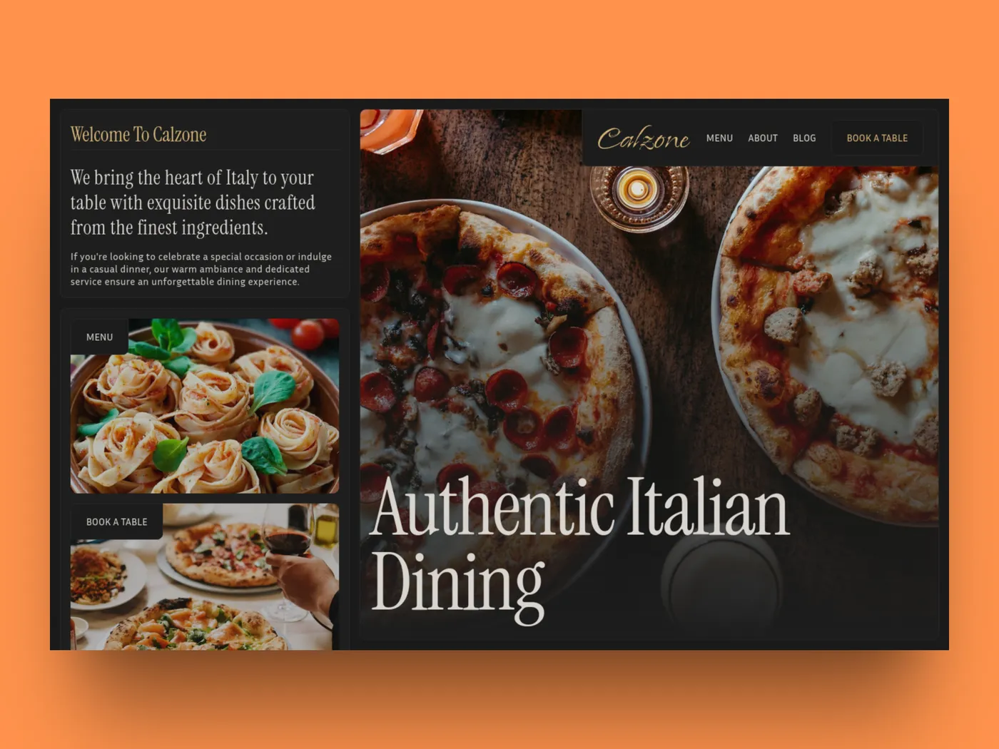 Calzone - Astro Website Template